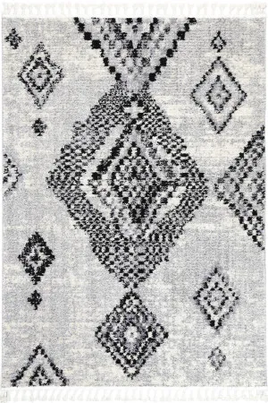 Deano Grey Boho Diamond Rug by null, a Contemporary Rugs for sale on Style Sourcebook