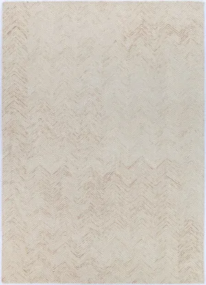 Chevron 11C Beige Wool Rug by null, a Contemporary Rugs for sale on Style Sourcebook