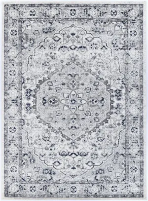 Vallonnet Cream Navy Floral Rug by null, a Contemporary Rugs for sale on Style Sourcebook