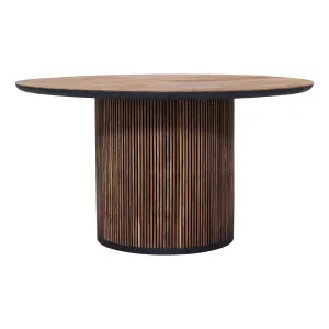 Monaco Round Dining Table 150cm in Reclaimed Teak by OZ Design, a Dining Tables for sale on Style Sourcebook