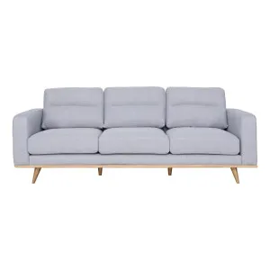 Astrid 3 Seater Sofa in Talent Silver / Clear Leg by OZ Design, a Sofas for sale on Style Sourcebook
