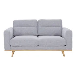Astrid 2 Seater Sofa in Talent Silver / Clear Leg by OZ Design, a Sofas for sale on Style Sourcebook