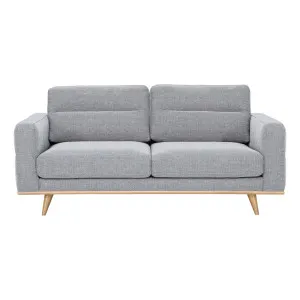 Astrid 2.5 Seater Sofa in Talent Silver / Clear Leg by OZ Design, a Sofas for sale on Style Sourcebook