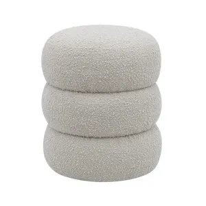 Bolo Boucle Pumice Ottoman by null, a Ottomans for sale on Style Sourcebook