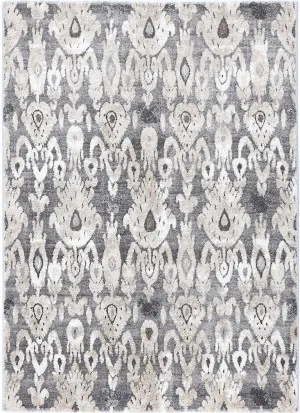 Everton Damask Grey Plush Rug by null, a Contemporary Rugs for sale on Style Sourcebook