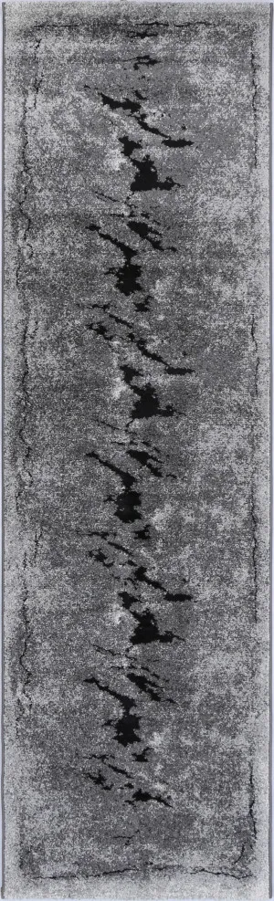Everton Geode Grey Plush Hall Runner by null, a Contemporary Rugs for sale on Style Sourcebook