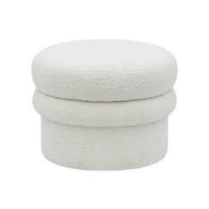 Bolo Mushroom Boucle Ivory Storage Ottoman by null, a Ottomans for sale on Style Sourcebook
