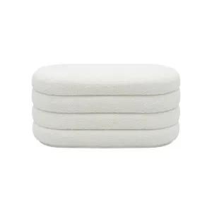 Milana Storage Bench Boucle Ivory by null, a Ottomans for sale on Style Sourcebook