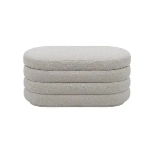 Milana Storage Bench Boucle Pumice by null, a Ottomans for sale on Style Sourcebook