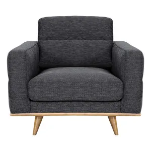 Astrid Armchair in Talent Charcoal / Clear Leg by OzDesignFurniture, a Sofas for sale on Style Sourcebook
