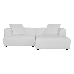 Rubin 1.5 Seater + Chaise Sofa RHF in Het White by OZ Design, a Sofas for sale on Style Sourcebook