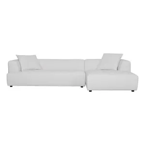 Rubin 3 Seater Sofa + Chaise RHF in Het White by OzDesignFurniture, a Sofas for sale on Style Sourcebook