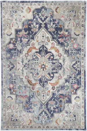 June Transitional Navy Multi Rug by null, a Contemporary Rugs for sale on Style Sourcebook