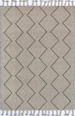 Petrus Diamond Tassel Ash Rug by null, a Contemporary Rugs for sale on Style Sourcebook