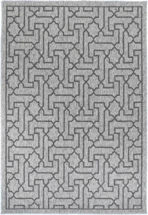 Alfresco Geometric Charcoal Flatweave Rug by null, a Contemporary Rugs for sale on Style Sourcebook