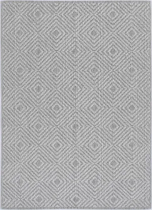 Yumi Fugui Grey Geometric Flatweave Rug by null, a Contemporary Rugs for sale on Style Sourcebook