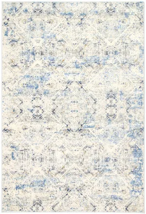 Delicate Navy Blue Kaleidoscope Rug by null, a Contemporary Rugs for sale on Style Sourcebook