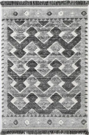 Beni Carved Lines Anthracite Rugs by null, a Shag Rugs for sale on Style Sourcebook