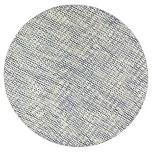 Nordic Blue Reversible Wool Round Rug by null, a Contemporary Rugs for sale on Style Sourcebook