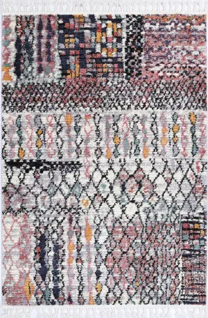 Hal Vintage Boho Fes Silver Pink Rug by null, a Contemporary Rugs for sale on Style Sourcebook