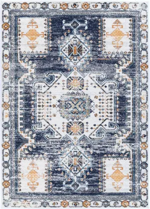 Providence Dark Blue Cream Rug by null, a Contemporary Rugs for sale on Style Sourcebook
