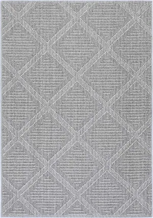 Yumi Vouza Grey Geometric Flatweave Rug by null, a Contemporary Rugs for sale on Style Sourcebook