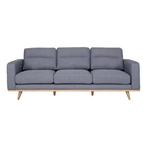 Astrid 3 Seater Sofa in Talent Denim / Clear Leg by OZ Design, a Sofas for sale on Style Sourcebook