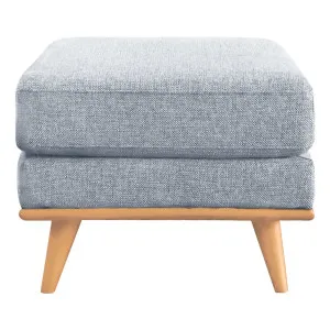 Astrid Ottoman in Talent Silver / Clear Leg by OZ Design, a Ottomans for sale on Style Sourcebook