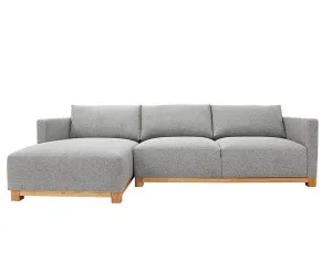 Sanctuary California Slate Chaise Sofa - 3 Seater by null, a Sofas for sale on Style Sourcebook