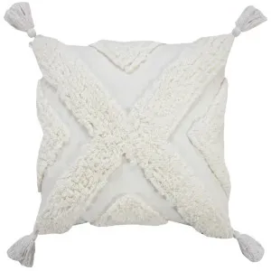 Fallon Cushion White - 50cm x 50cm by null, a Cushions, Decorative Pillows for sale on Style Sourcebook