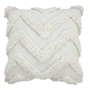 Ramona Cushion White - 50cm x 50cm by null, a Cushions, Decorative Pillows for sale on Style Sourcebook
