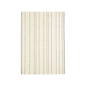 Micol beige wool rug with black stripes 160 x 230 cm by null, a Contemporary Rugs for sale on Style Sourcebook