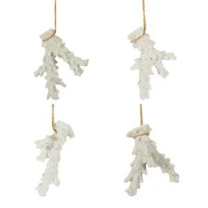 Cordane Hanging Coral Stem - Box of 4 White by Florabelle Living, a Christmas for sale on Style Sourcebook
