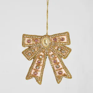 Tiffany Pink Bow Hanging Ornament by Florabelle Living, a Christmas for sale on Style Sourcebook