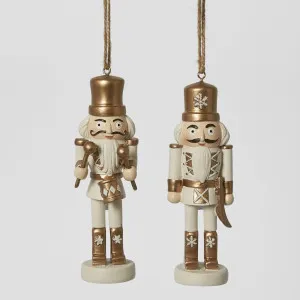 Golden Nutcracker (Set of 2) by Florabelle Living, a Christmas for sale on Style Sourcebook