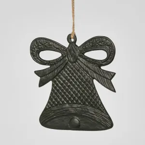Hanging Bell Ornament Black LGE by Florabelle Living, a Christmas for sale on Style Sourcebook