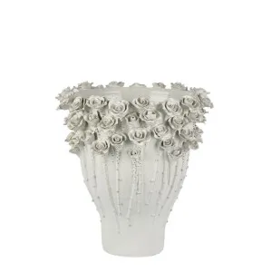 Rose Vase Medium White H:40cm by Florabelle Living, a Vases & Jars for sale on Style Sourcebook