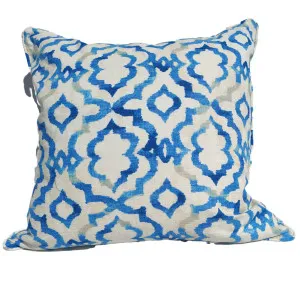 Designer Fabric by RIPAHOME- Linen Cushion 55cm Square - Tie Dye Blue by null, a Cushions, Decorative Pillows for sale on Style Sourcebook