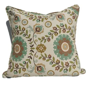 Designer Fabric by HARNER- Linen Cushion 55cm Square - Floral by null, a Cushions, Decorative Pillows for sale on Style Sourcebook