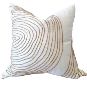 Pisa Linen with Jute Embroidery Double Sided Cushion 55cm Square by null, a Cushions, Decorative Pillows for sale on Style Sourcebook