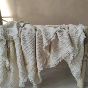 BURSA Cotton Bedcover 200cm x 230cm | Antique White by null, a Cushions, Decorative Pillows for sale on Style Sourcebook