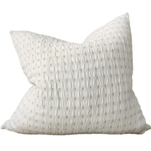 Troyes Linen Cotton Jacquard Cushion 55x55cm - Bee by null, a Quilts & Bedspreads for sale on Style Sourcebook