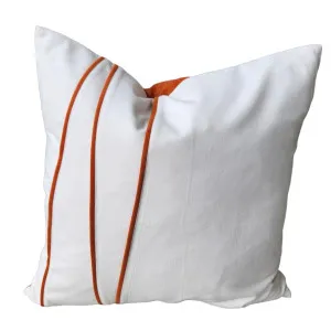 LIMITED EDITION | Palermo 50cm Square - Flaming Orange | White by null, a Cushions, Decorative Pillows for sale on Style Sourcebook