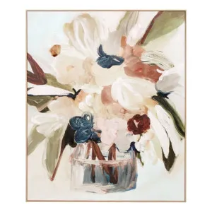 Bouquet Muse Dark Box Framed Canvas in 100 x 120cm by OzDesignFurniture, a Painted Canvases for sale on Style Sourcebook