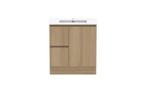 Ascot Floor Or Wall Mount Slim Vanity 765mm 2 Draw Lh 1 Door Plantation Ash | Made From MDF In Grey By Raymor by Raymor, a Vanities for sale on Style Sourcebook