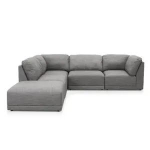 Amelia Modular Sofa Isla Soft Grey - 5 Piece by null, a Sofas for sale on Style Sourcebook