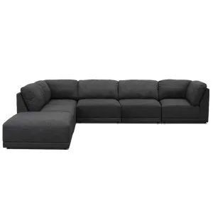 Amelia Modular Sofa Isla Warm Charcoal - 6 Piece by null, a Sofas for sale on Style Sourcebook