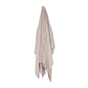 Pimli Knitted Throw Beige - 170cm x 130cm by null, a Throws for sale on Style Sourcebook