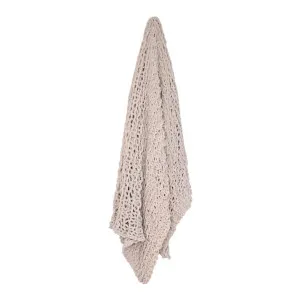 Kingham Knitted Throw Beige - 170cm x 130cm by null, a Throws for sale on Style Sourcebook