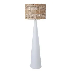 Aun Floor Lamp - Natural & White by Interior Secrets - AfterPay Available by Interior Secrets, a Lamps for sale on Style Sourcebook